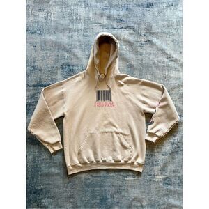 Beige It Costs $0 To Be A Good Person Hooded Sweatshirt Women's Large